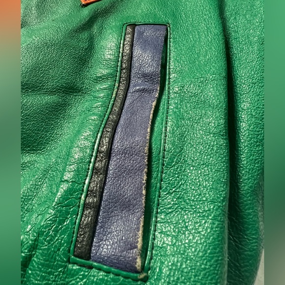 WINLIT Leather Multicolor Jacket RARE VTG 70s 80s Sz LG - Picture 8 of 8